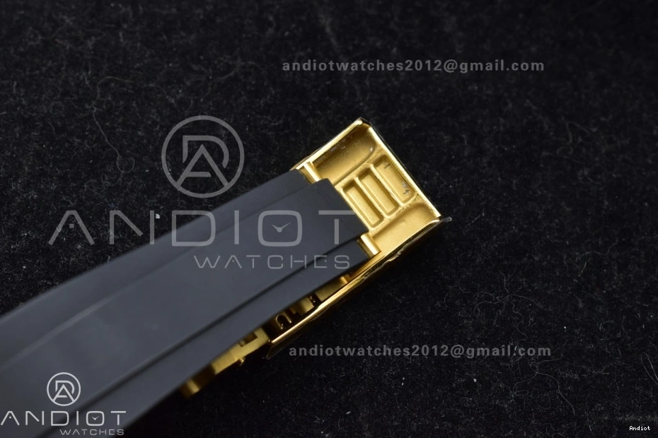 Strap SH4131 1:1 Daytona QF Oysterflex Diamonds V6 Black Best YG Dial on Edition (Weighted) 126518 0403